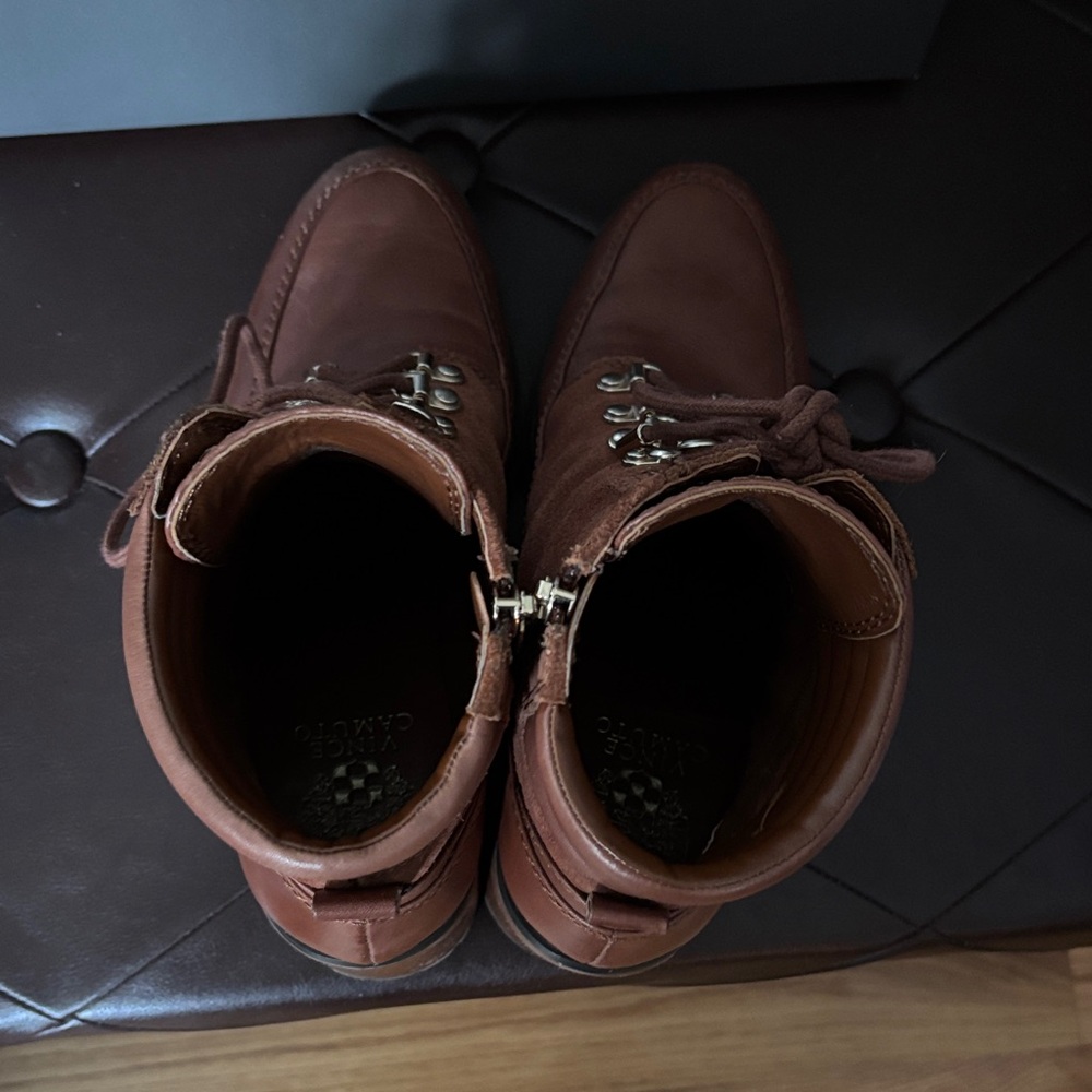 Vince Camuto Women's Lace-Up Brown Boots - Picture 7 of 7